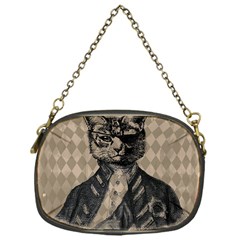 Harlequin Cat Chain Purse (one Side)