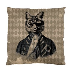 Harlequin Cat Cushion Case (single Sided)  by StuffOrSomething