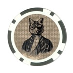 Harlequin Cat Poker Chip (10 Pack) Back