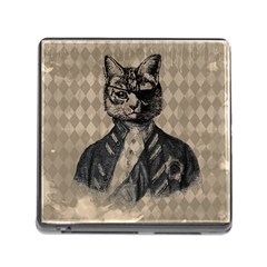 Harlequin Cat Memory Card Reader With Storage (square) by StuffOrSomething