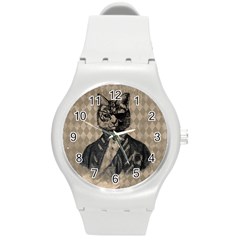 Harlequin Cat Plastic Sport Watch (medium) by StuffOrSomething