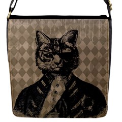 Harlequin Cat Flap Closure Messenger Bag (small) by StuffOrSomething