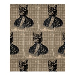 Harlequin Cat Shower Curtain 60  X 72  (medium) by StuffOrSomething