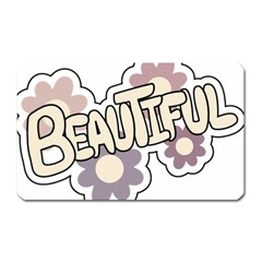 Beautiful Floral Art Magnet (rectangular) by Colorfulart23