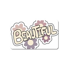 Beautiful Floral Art Magnet (name Card) by Colorfulart23