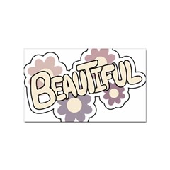 Beautiful Floral Art Sticker 10 Pack (rectangle) by Colorfulart23