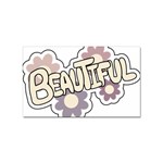 Beautiful Floral Art Sticker 10 Pack (Rectangle) Front