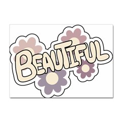 Beautiful Floral Art A4 Sticker 10 Pack