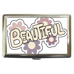 Beautiful Floral Art Cigarette Money Case