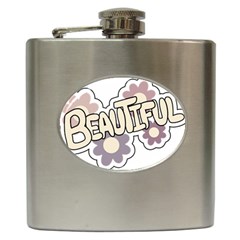 Beautiful Floral Art Hip Flask by Colorfulart23