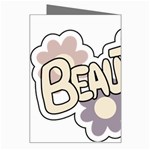 Beautiful Floral Art Greeting Card Right