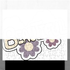 Beautiful Floral Art Jigsaw Puzzle (rectangle)