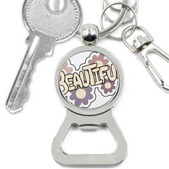 Beautiful Floral Art Bottle Opener Key Chain by Colorfulart23