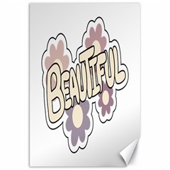 Beautiful Floral Art Canvas 20  X 30  (unframed)