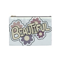 Beautiful Floral Art Cosmetic Bag (medium)