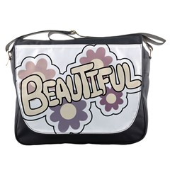 Beautiful Floral Art Messenger Bag by Colorfulart23