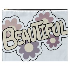 Beautiful Floral Art Cosmetic Bag (xxxl)