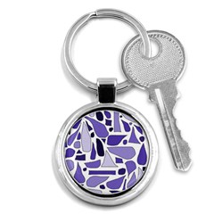 Silly Purples Key Chain (round)