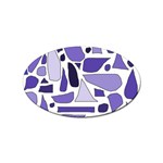 Silly Purples Sticker (Oval) Front