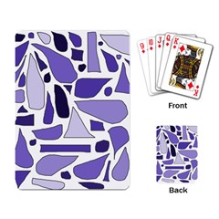 Silly Purples Playing Cards Single Design by FunWithFibro