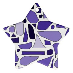 Silly Purples Star Ornament (two Sides) by FunWithFibro