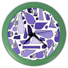 Silly Purples Wall Clock (color)