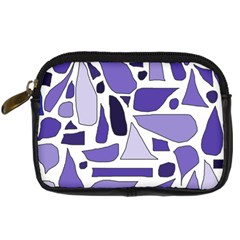 Silly Purples Digital Camera Leather Case