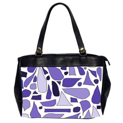 Silly Purples Oversize Office Handbag (two Sides) by FunWithFibro