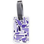 Silly Purples Luggage Tag (One Side) Front