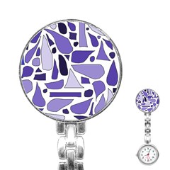 Silly Purples Stainless Steel Nurses Watch by FunWithFibro