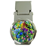 The Neon Garden Money Clip with Watch Front