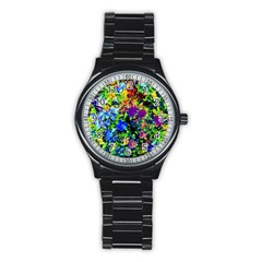 The Neon Garden Sport Metal Watch (black)