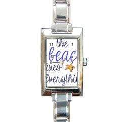 The Beach Fixes Everything Rectangular Italian Charm Watch by OneStopGiftShop