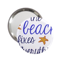 The Beach Fixes Everything Handbag Mirror (2 25 ) by OneStopGiftShop