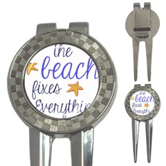 The Beach Fixes Everything Golf Pitchfork & Ball Marker by OneStopGiftShop