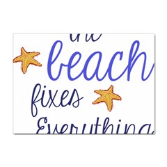 The Beach Fixes Everything A4 Sticker 10 Pack