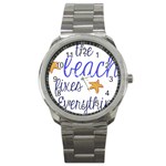 The Beach Fixes Everything Sport Metal Watch Front