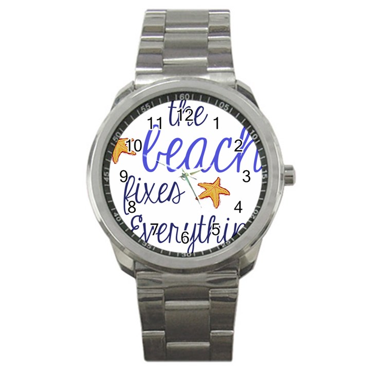 The Beach Fixes Everything Sport Metal Watch