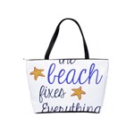 The Beach Fixes Everything Large Shoulder Bag Back