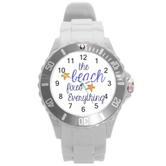 The Beach Fixes Everything Plastic Sport Watch (large) by OneStopGiftShop