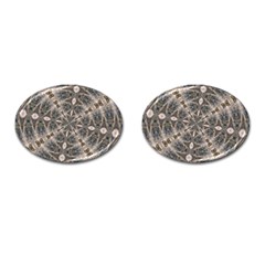 Flowing Waters Kaleidoscope Cufflinks (oval) by Fractalsandkaleidoscopes