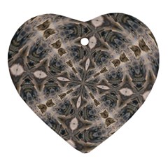 Flowing Waters Kaleidoscope Heart Ornament (two Sides)