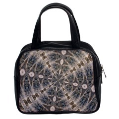 Flowing Waters Kaleidoscope Classic Handbag (two Sides) by Fractalsandkaleidoscopes