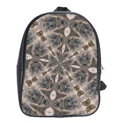 Flowing Waters Kaleidoscope School Bag (xl) by Fractalsandkaleidoscopes