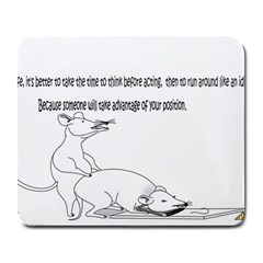 Better To Take Time To Think Large Mouse Pad (rectangle) by Doudy