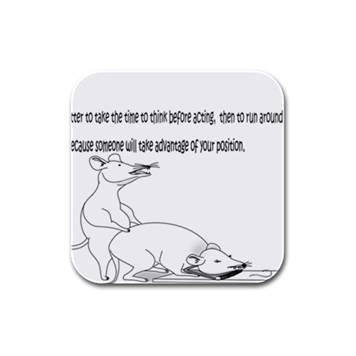 Better To Take Time To Think Drink Coasters 4 Pack (Square)