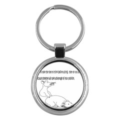 Better To Take Time To Think Key Chain (round) by Doudy