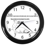 Better To Take Time To Think Wall Clock (Black) Front