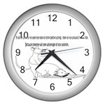 Better To Take Time To Think Wall Clock (Silver) Front