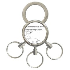 Better To Take Time To Think 3-ring Key Chain by Doudy